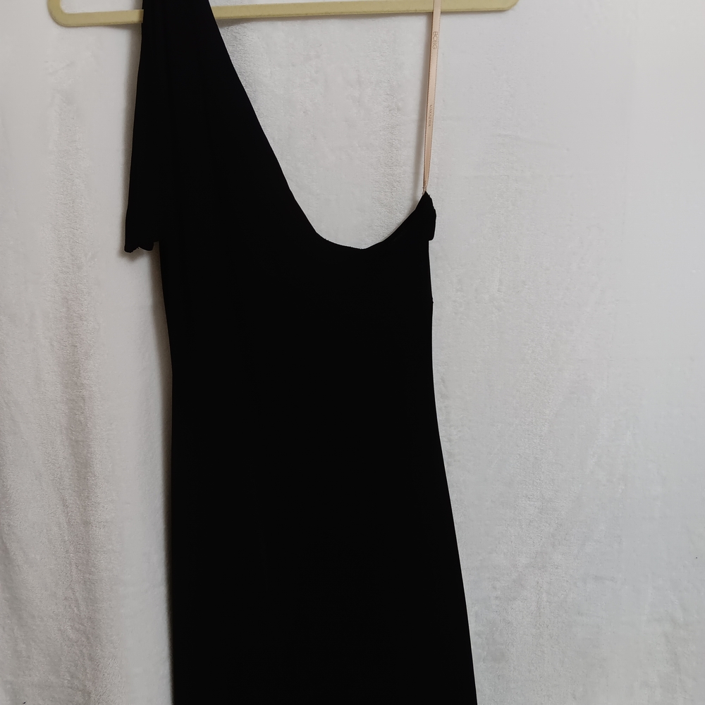 BCBGMaxAzria Black One-Shoulder Dress
